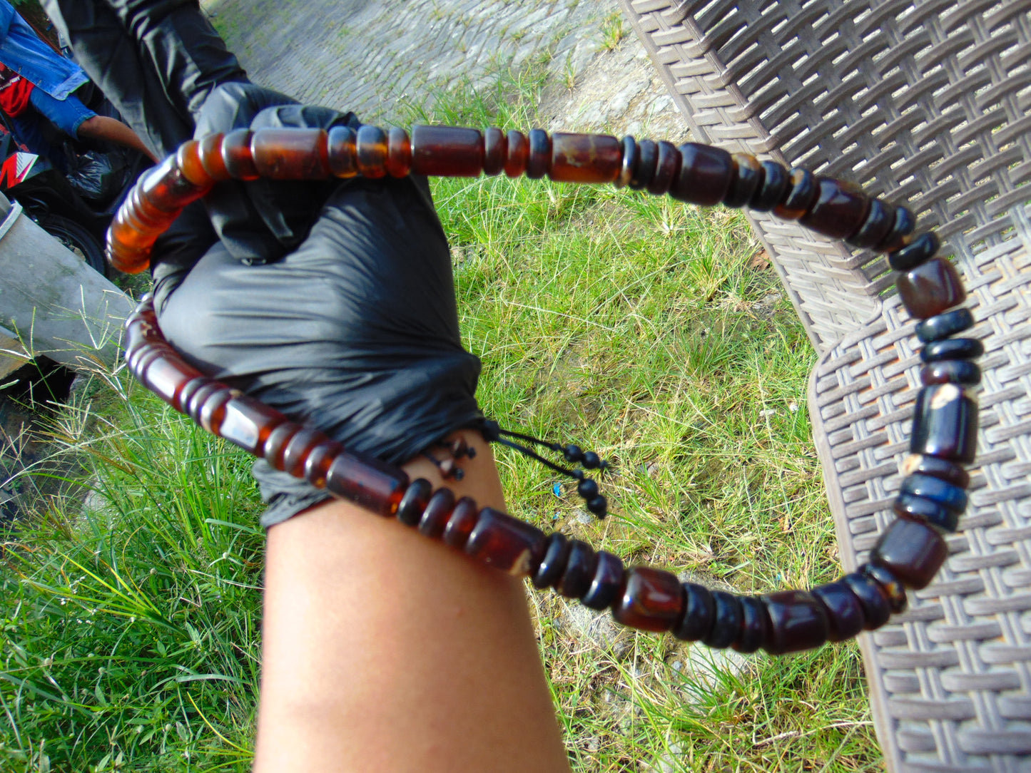 82 gram Small Beads Combination Necklace Indonesian Amber for Healing No.21