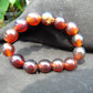 22 gram 14 Beads Mala Bracelet Indonesian amber 13x16 mm for Healing A14G101