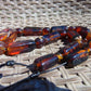 84 gr Small Necklace beads Indonesian Blue Amber for Healing 26NA24