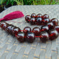 51 gr Hand Tasbih 17 Beads 18 mm Indonesian Red Amber for Healing TR7