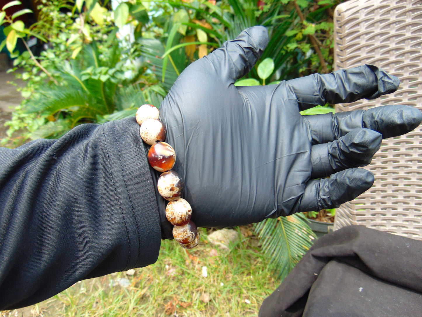 25 gram 14 Beads Mala Bracelet Indonesian amber 13x16 mm for Healing A14G81