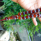 50 gr Hand Tasbih 17 Beads 18 mm Indonesian Red Yellow Bluish Amber for Healing TR14