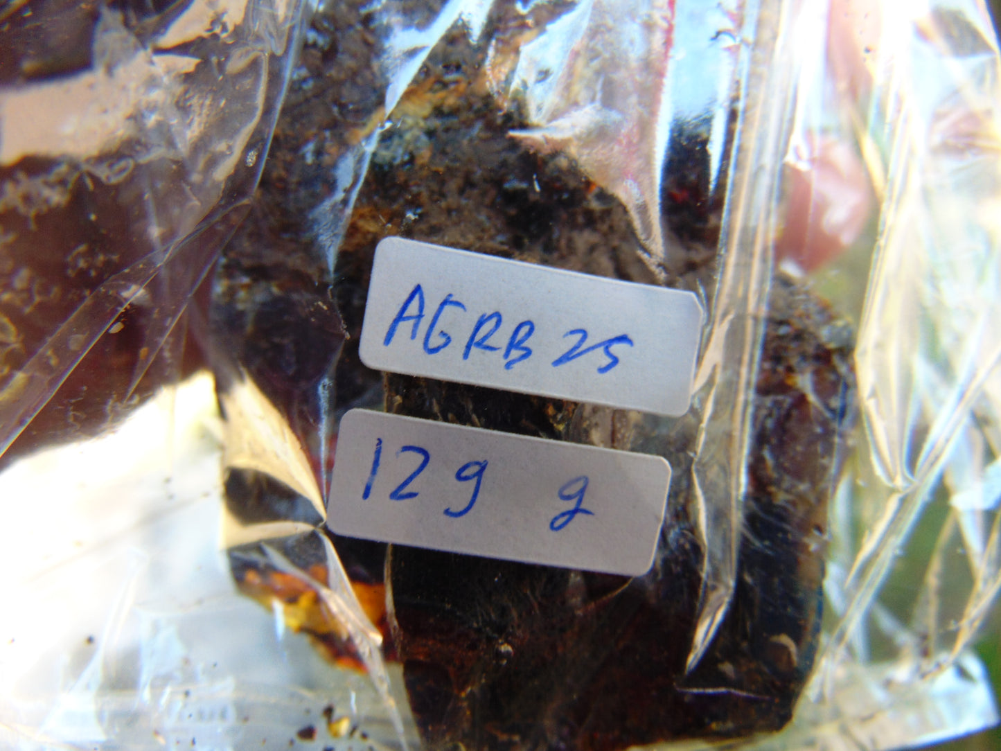 129 gram Rough Raw Indonesian Blue Amber for Healing AGRB25