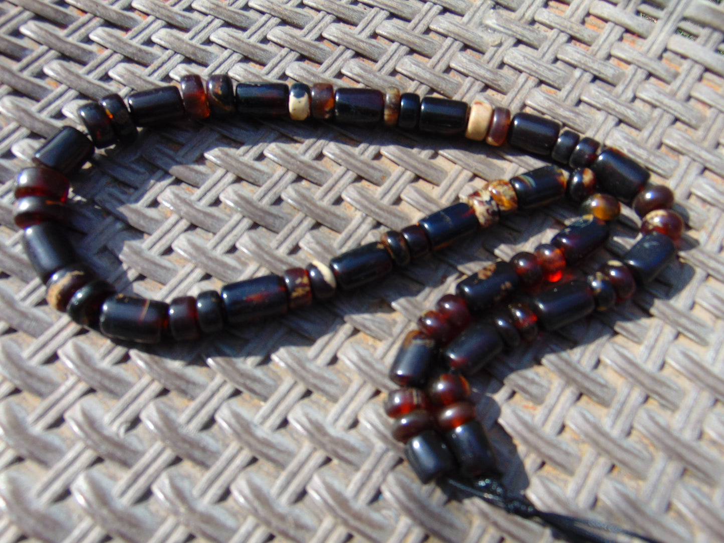 67 gram Small Beads Combination Necklace Indonesian Amber for Healing No.28