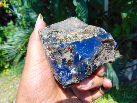 102 gram Rough Raw Indonesian Blue Amber for Healing AGRB27
