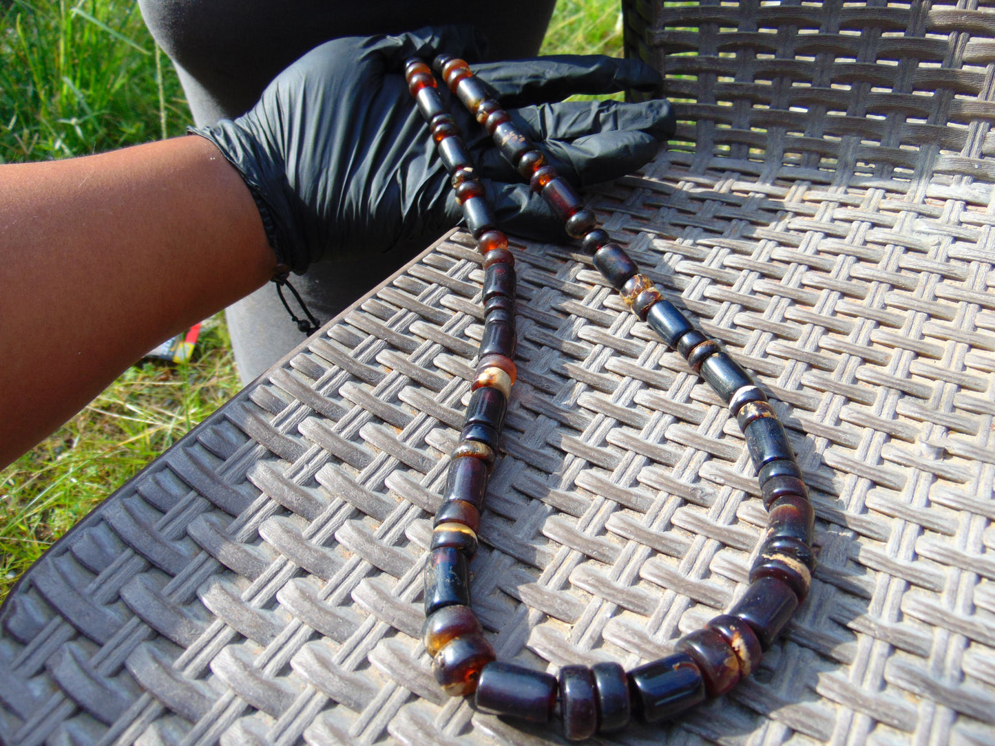67 gram Small Beads Combination Necklace Indonesian Amber for Healing No.28