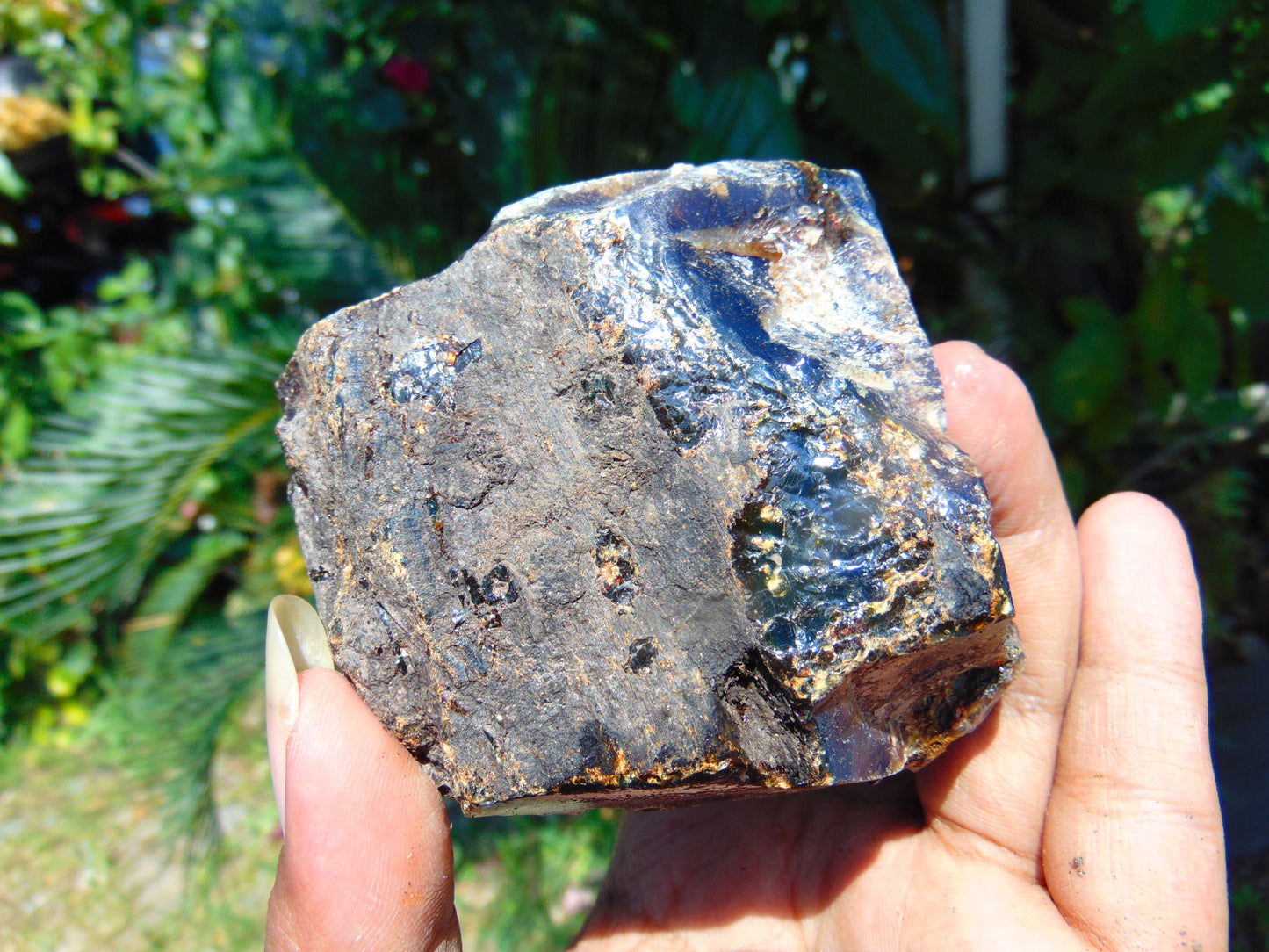102 gram Rough Raw Indonesian Blue Amber for Healing AGRB27