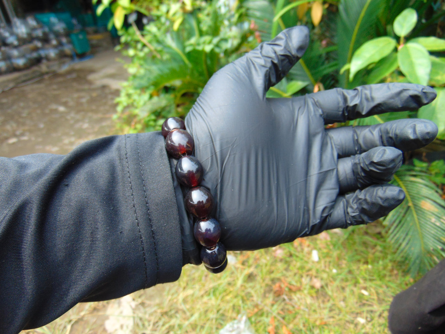 22 gram 14 Beads Mala Bracelet Indonesian amber 13x16 mm for Healing A14G107