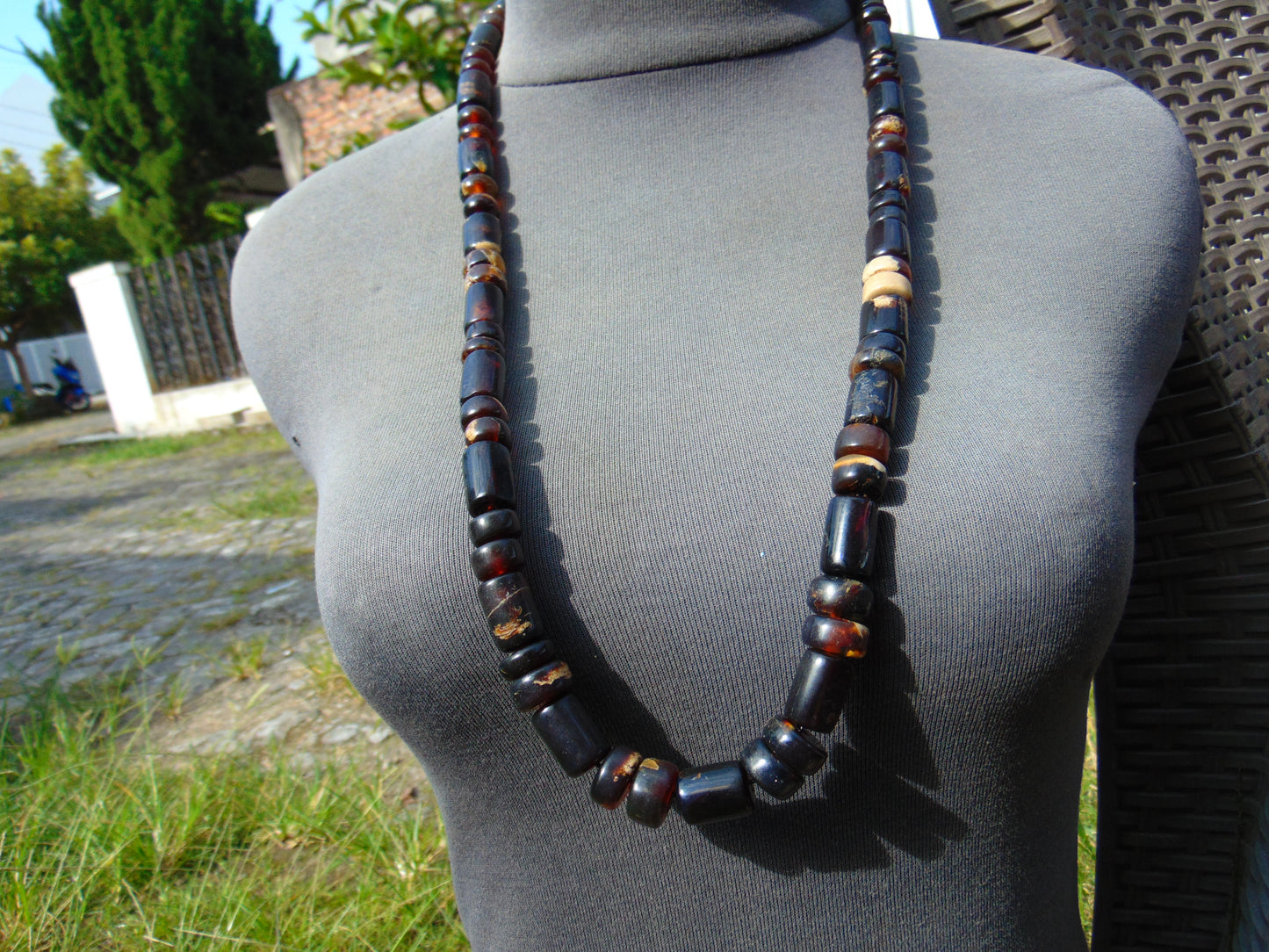 67 gram Small Beads Combination Necklace Indonesian Amber for Healing No.28