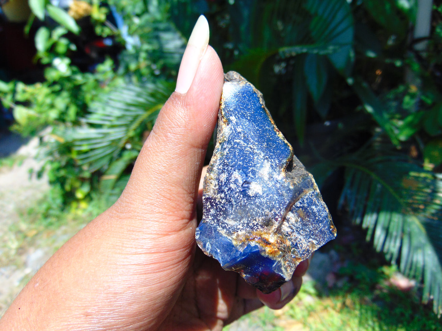 102 gram Rough Raw Indonesian Blue Amber for Healing AGRB27