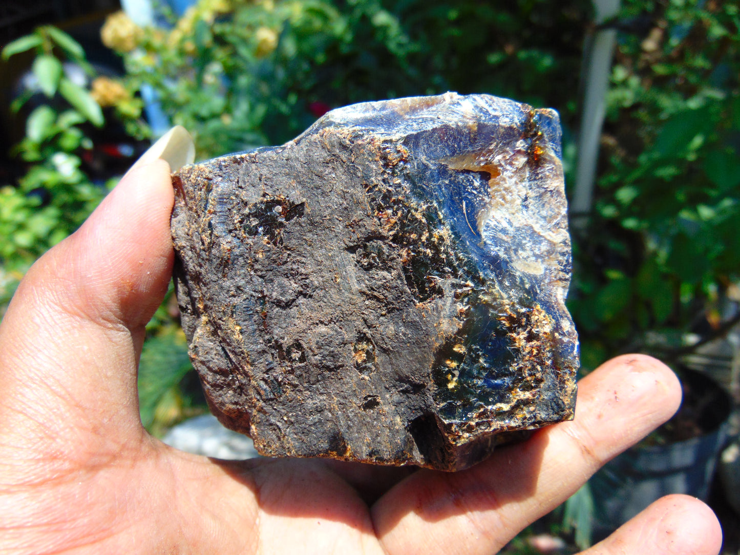 102 gram Rough Raw Indonesian Blue Amber for Healing AGRB27