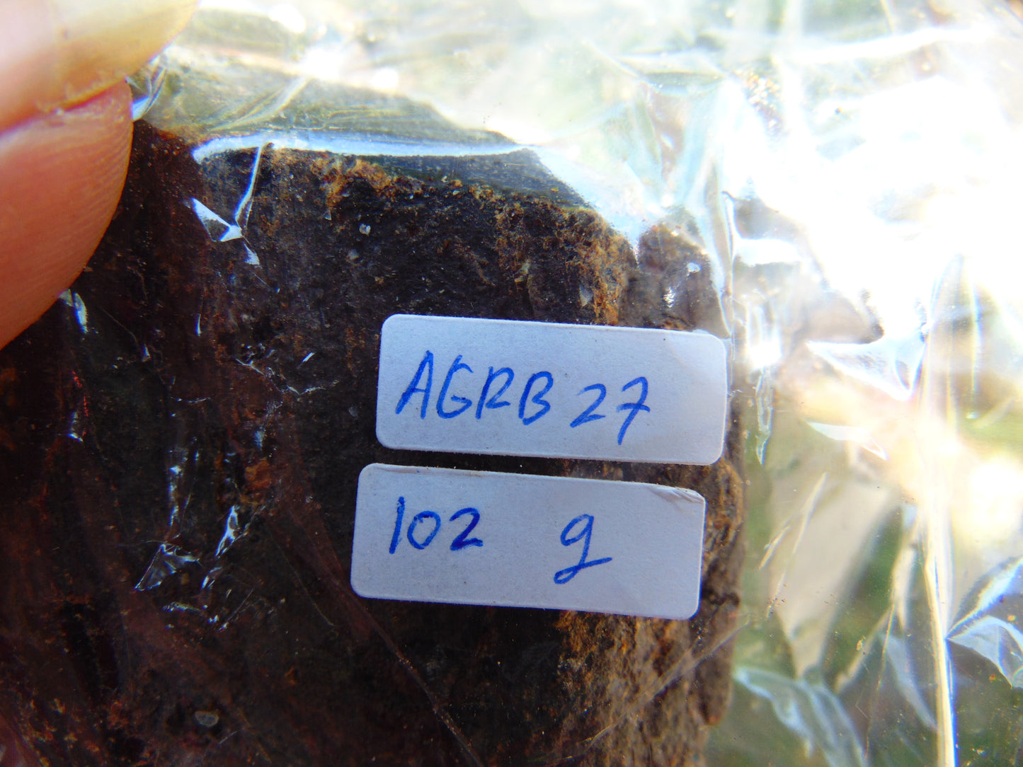 102 gram Rough Raw Indonesian Blue Amber for Healing AGRB27