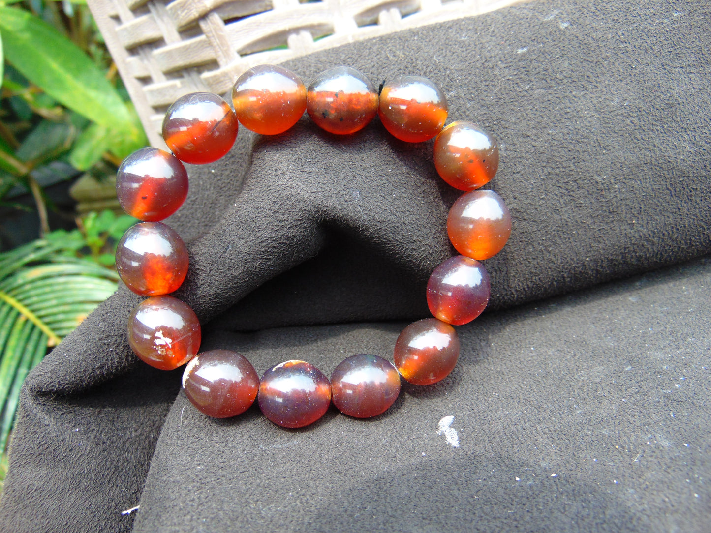 24 gram 14 Beads Mala Bracelet Indonesian amber 13x16 mm for Healing A14G79