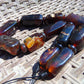100 gr Small Necklace beads Indonesian Blue Cherry Red Amber for Healing 26NA32