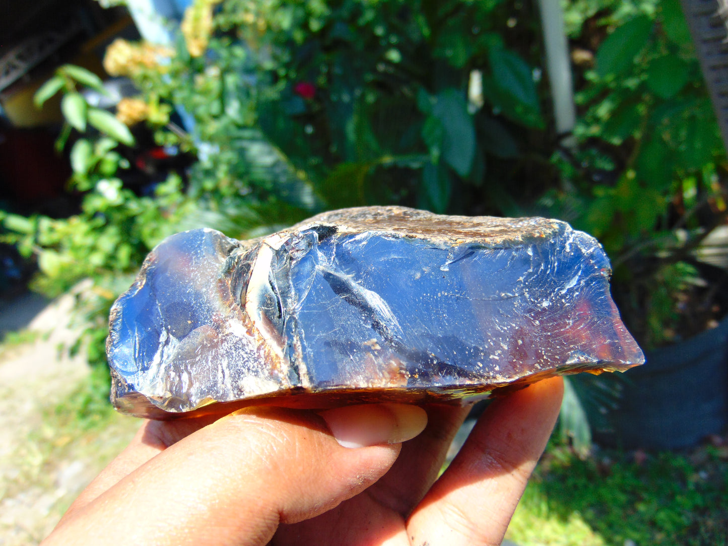 130 gram Rough Raw Indonesian Blue Amber for Healing AGRB26