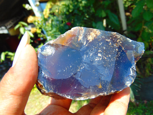 130 gram Rough Raw Indonesian Blue Amber for Healing AGRB26