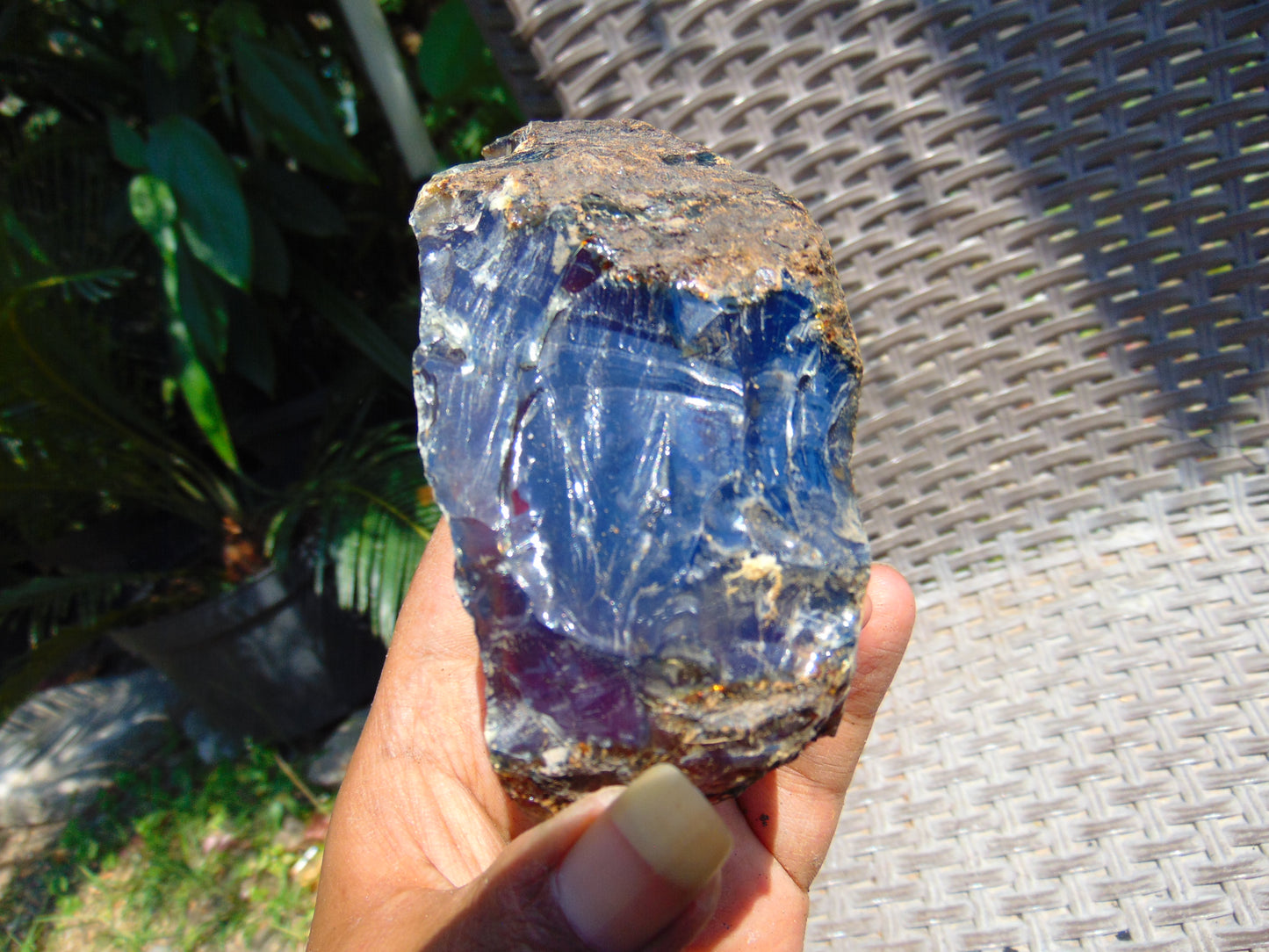 130 gram Rough Raw Indonesian Blue Amber for Healing AGRB26