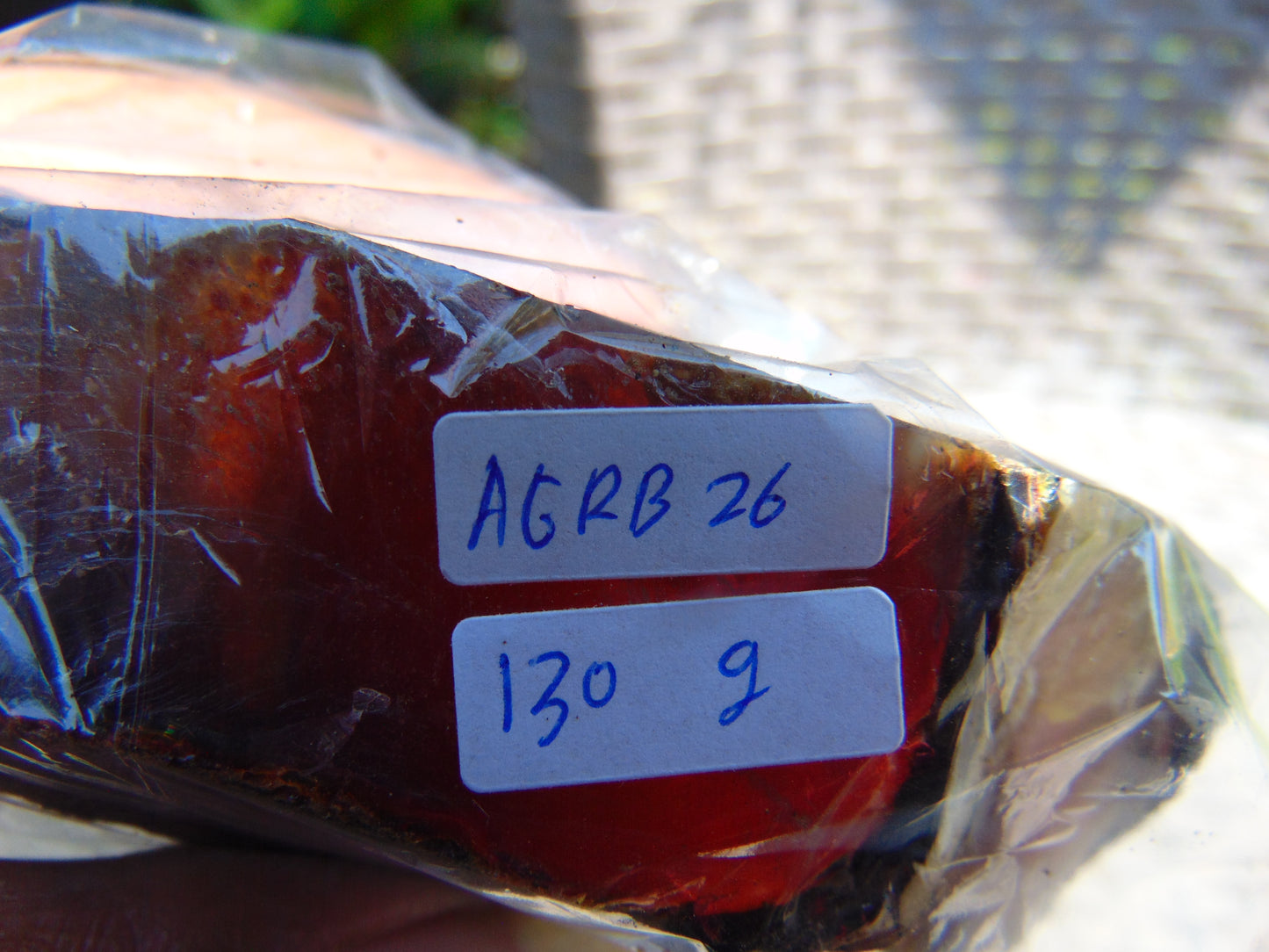 130 gram Rough Raw Indonesian Blue Amber for Healing AGRB26