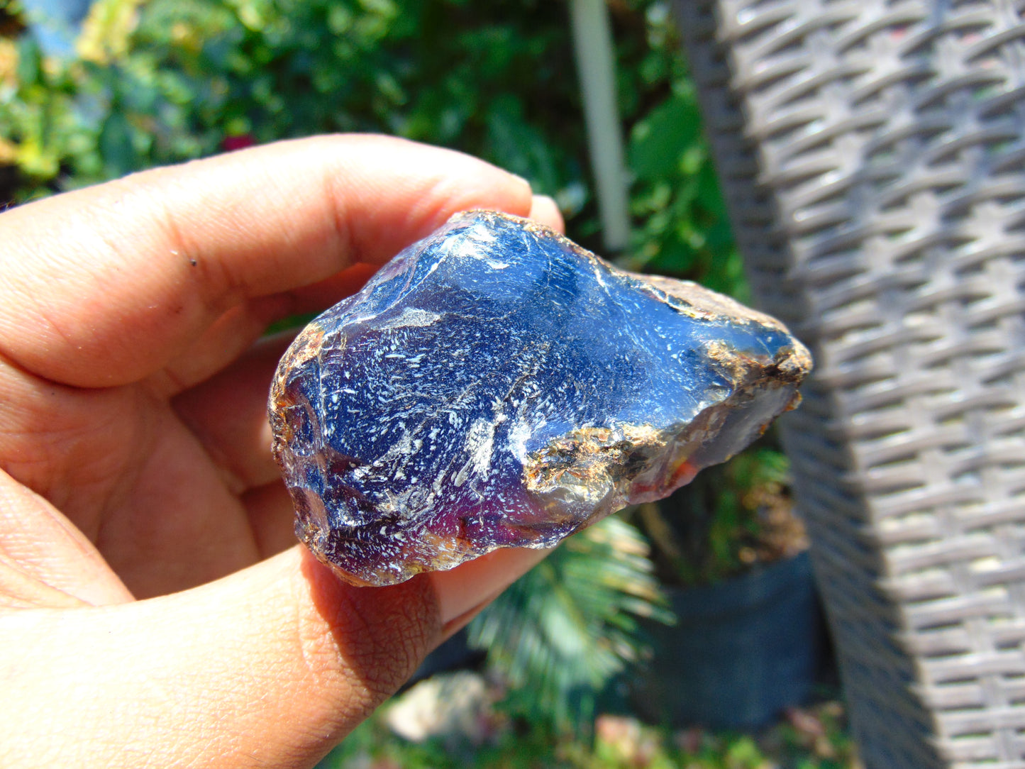 48 gram Rough Raw Indonesian Blue Amber for Healing AGRB101