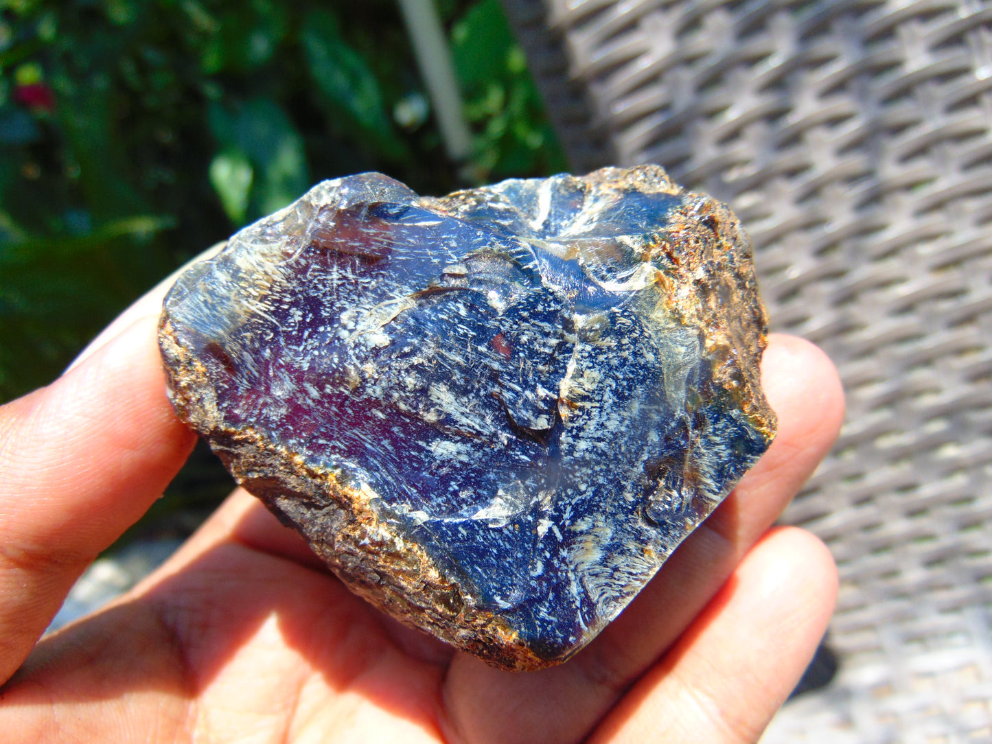 48 gram Rough Raw Indonesian Blue Amber for Healing AGRB101