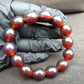 23 gram 14 Beads Mala Bracelet Indonesian amber 13x16 mm for Healing A14G93
