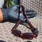 69 gr Small Necklace beads Indonesian Crystal Blue Red Amber for Healing 26NA23