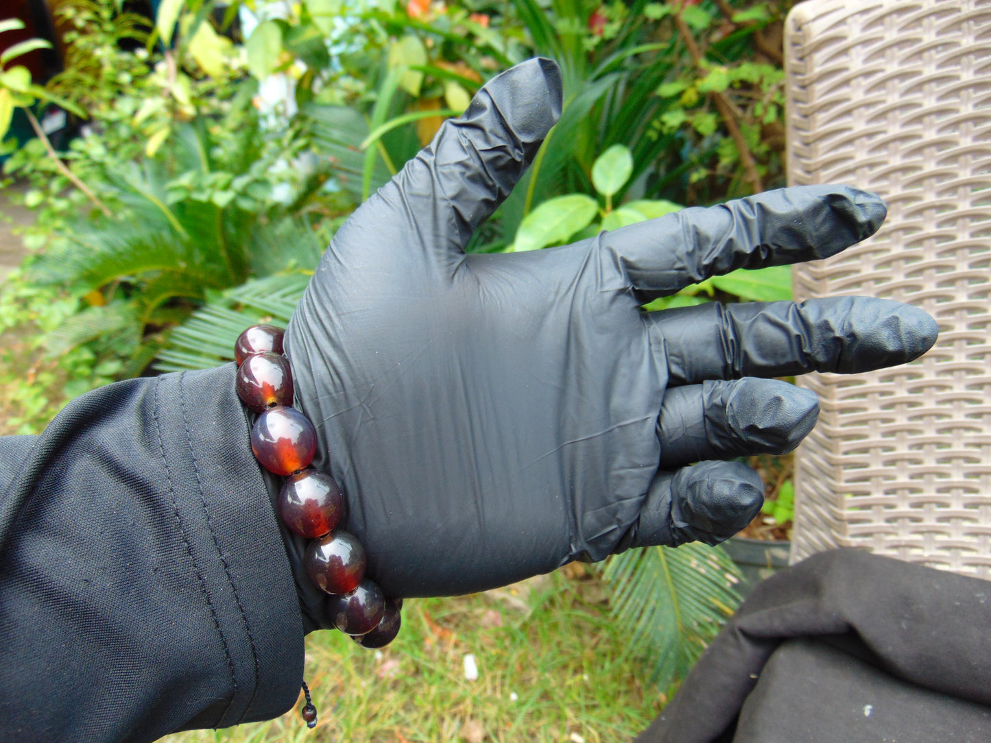 23 gram 14 Beads Mala Bracelet Indonesian amber 13x16 mm for Healing A14G93