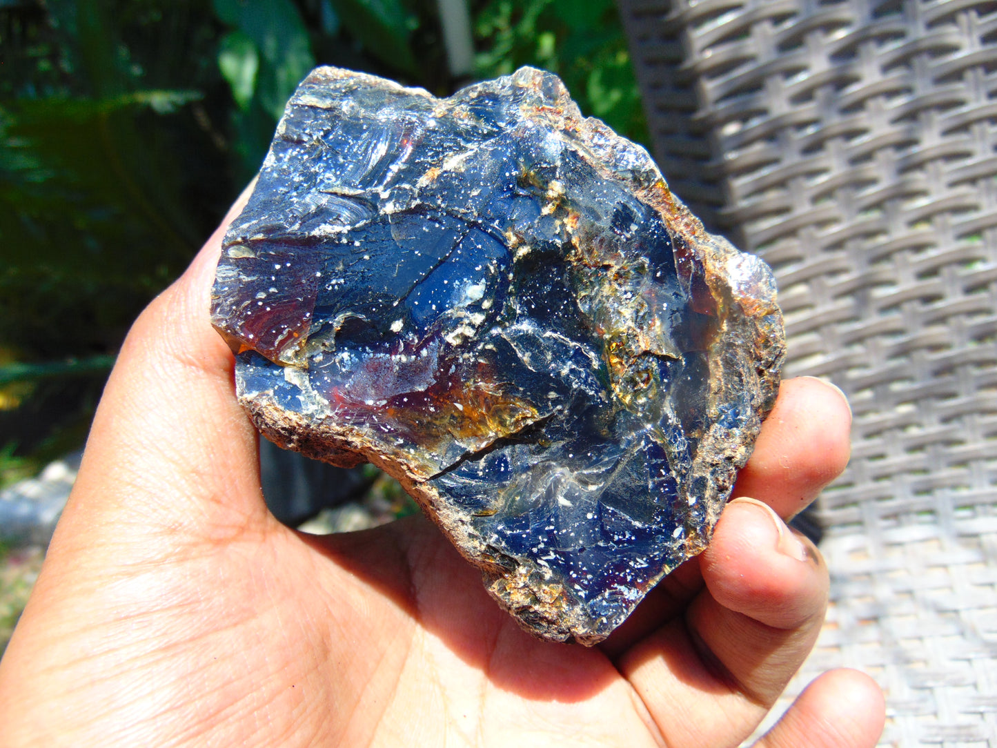 116 gram Rough Raw Indonesian Blue Amber for Healing AGRB32