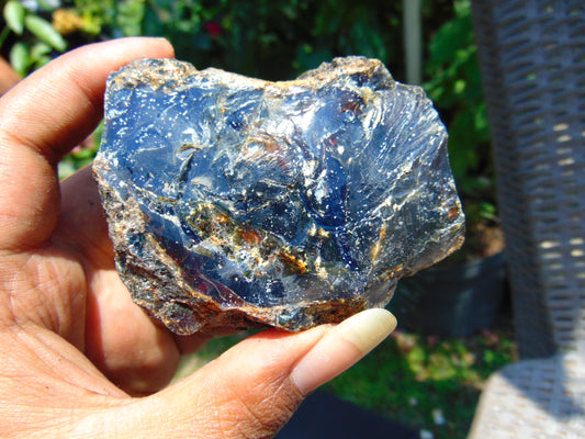 116 gram Rough Raw Indonesian Blue Amber for Healing AGRB32