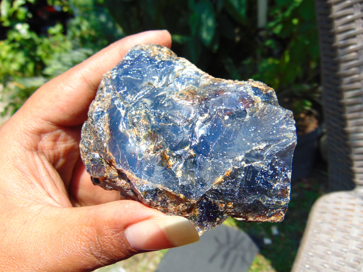 116 gram Rough Raw Indonesian Blue Amber for Healing AGRB32