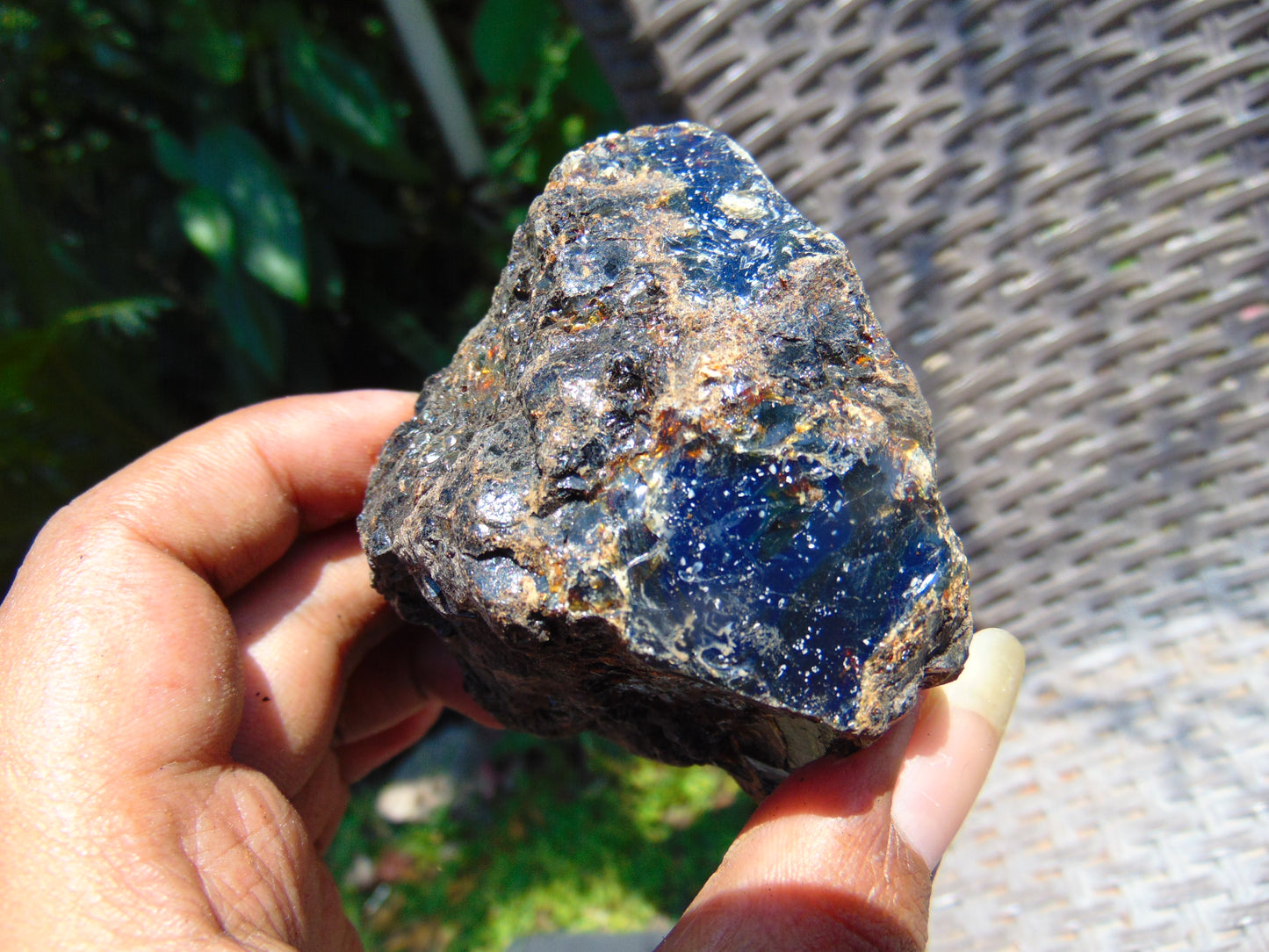 116 gram Rough Raw Indonesian Blue Amber for Healing AGRB32