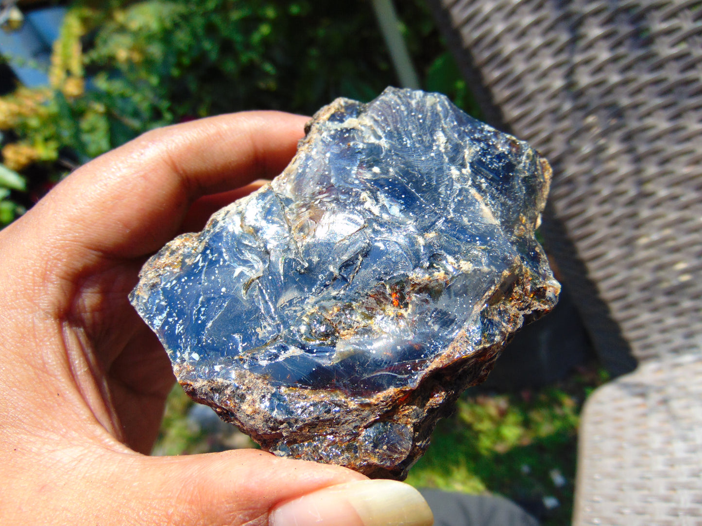 116 gram Rough Raw Indonesian Blue Amber for Healing AGRB32