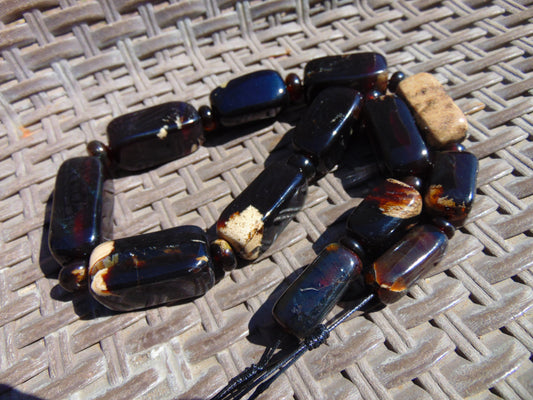 120 gr Small Necklace beads Indonesian Amber for Healing 26NA17