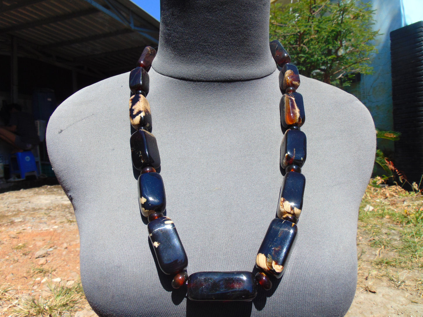 114 gr Small Necklace beads Indonesian Amber for Healing 26NA19