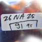 91 gr Small Necklace beads Indonesian Blue Red Amber for Healing 26NA25