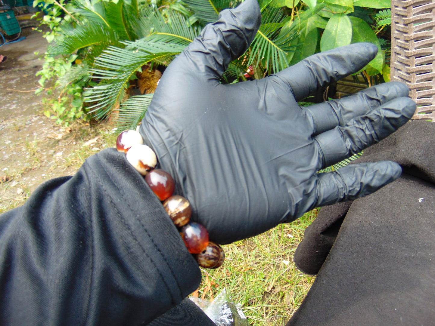 23 gram 14 Beads Mala Bracelet Indonesian amber 13x16 mm for Healing A14G103