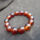 22 gram 14 Beads Mala Bracelet Indonesian amber 13x16 mm for Healing A14G87
