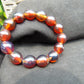 22 gram 14 Beads Mala Bracelet Indonesian amber 13x16 mm for Healing A14G87