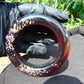 79 gr Big Bangle in hole 67 mm Indonesian Red Amber for Healing AJ32