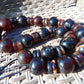 212 gr Big Necklace Indonesian Dark Red Amber for Healing NEC47