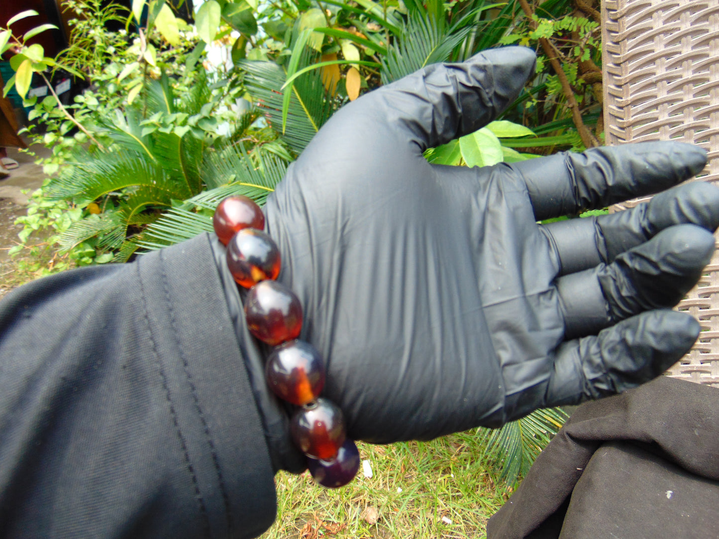 22 gram 14 Beads Mala Bracelet Indonesian amber 13x16 mm for Healing A14G87