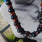 212 gr Big Necklace Indonesian Dark Red Amber for Healing NEC47
