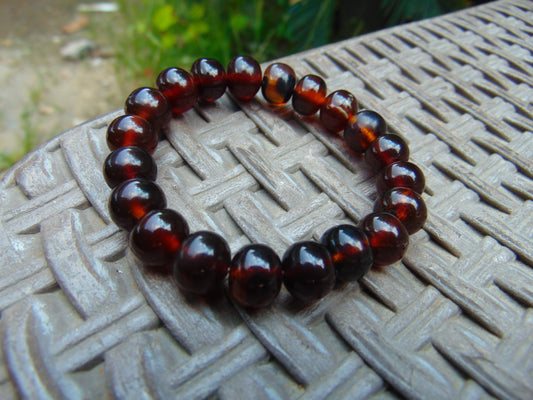 10  Gram Small Beads Bracelet Indonesian  Cherry red for Healing A20G295