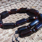 89 gr Small Necklace beads Indonesian Cherry Red Blue Amber for Healing 26NA15