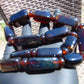 89 gr Small Necklace beads Indonesian Cherry Red Blue Amber for Healing 26NA15