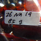 85 gr Small Necklace beads Indonesian Crystal Blue Red Amber for Healing 26NA14