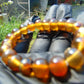 13  Gram Small Beads Bracelet Indonesian Yellow Blue Amber for Healing A20G303