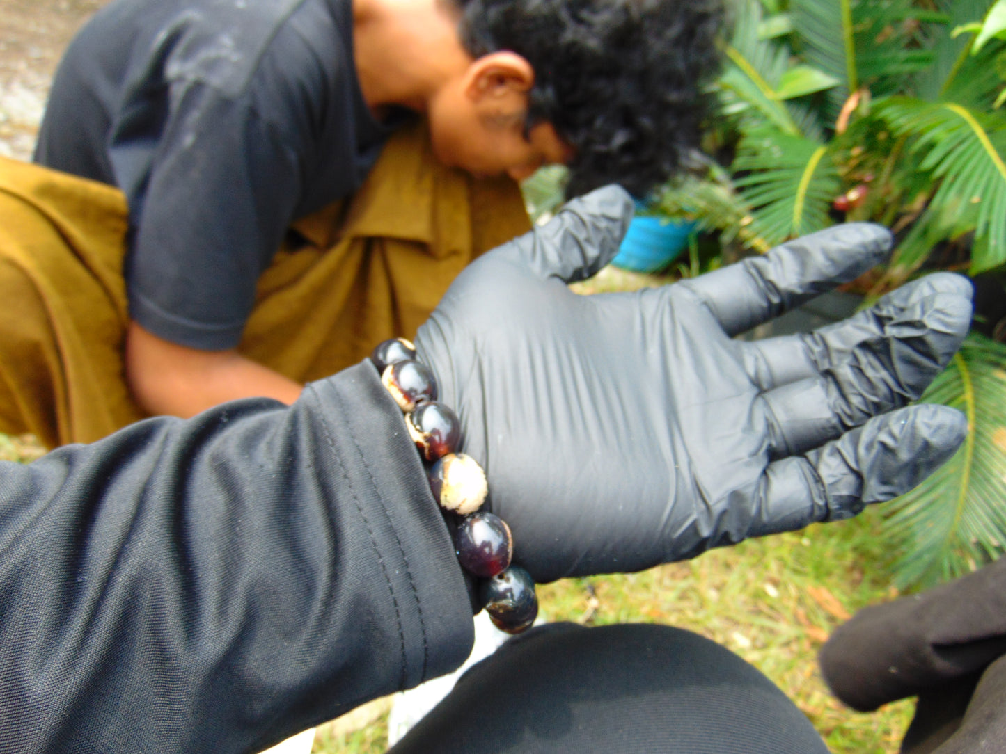 24 gram 14 Beads Mala Bracelet Indonesian amber 13x16 mm for Healing A14G97