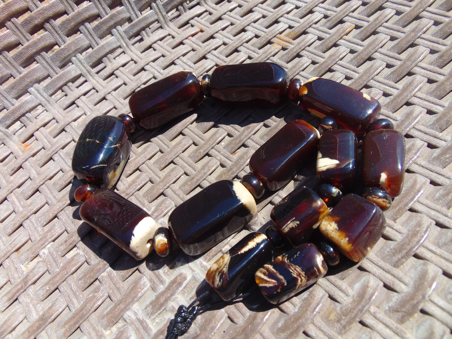 114 gr Small Necklace beads Indonesian Amber for Healing 26NA13