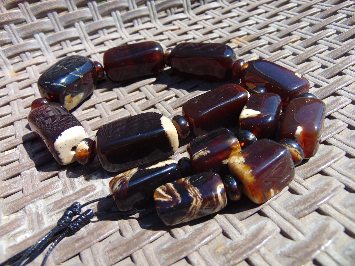 114 gr Small Necklace beads Indonesian Amber for Healing 26NA13